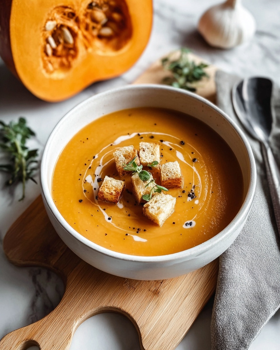Roasted Butternut Squash Soup with Warm Spices and Coconut Milk Recipe - Recipe Image