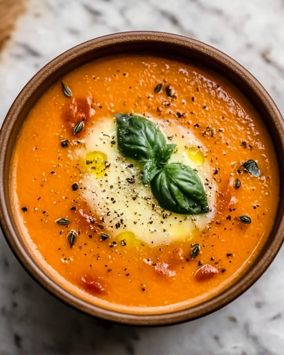 Tomato Basil Parmesan Soup Recipe - Recipe Image