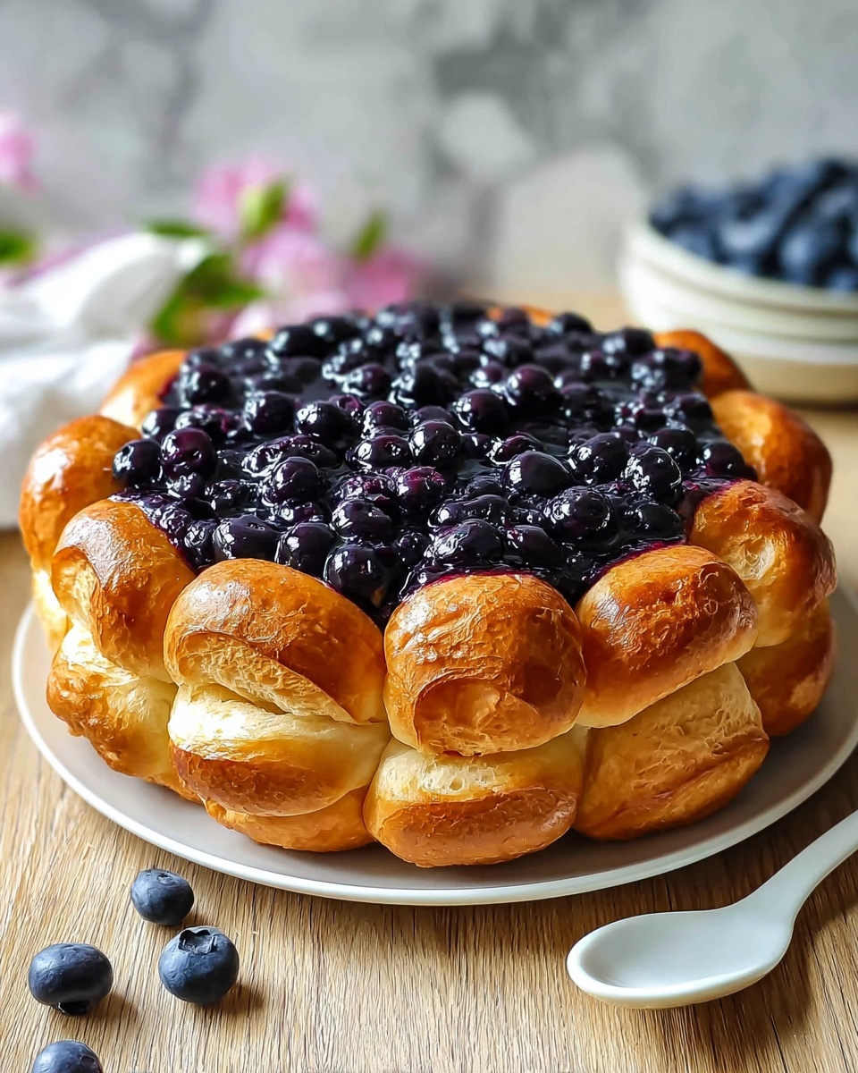 Blueberry Fluffy Cottage Cheese Cloud Bread Recipe - Recipe Image