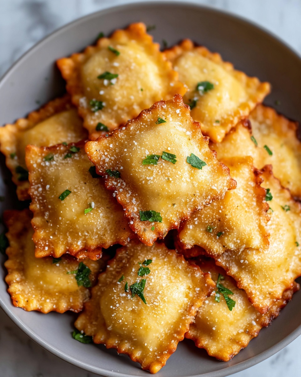 Crispy Air Fryer Million Dollar Ravioli Bites Recipe - Recipe Image
