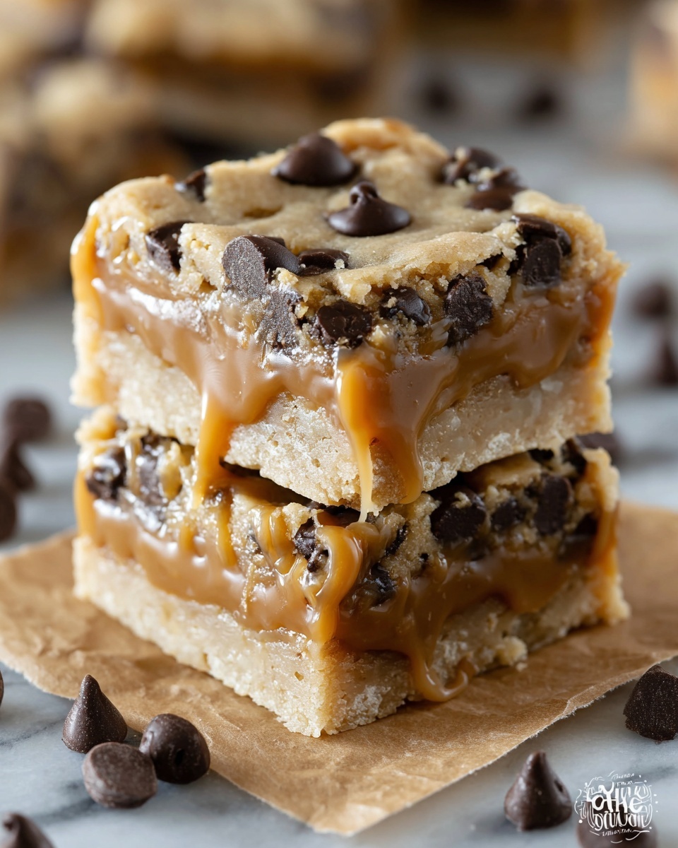Chocolate Chip Caramel Bars Recipe - Recipe Image