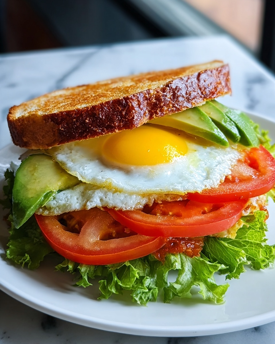 Easy Vegetarian Breakfast Egg Sandwich Recipe - Recipe Image