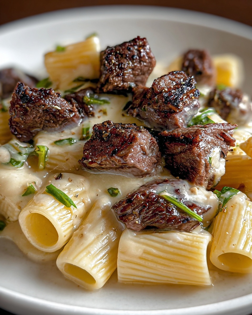 Creamy Steak Pasta Dinner Recipe - Recipe Image