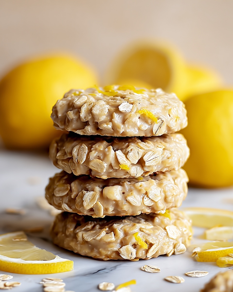 Lemon Oatmeal No-Bake Cookies Recipe - Recipe Image