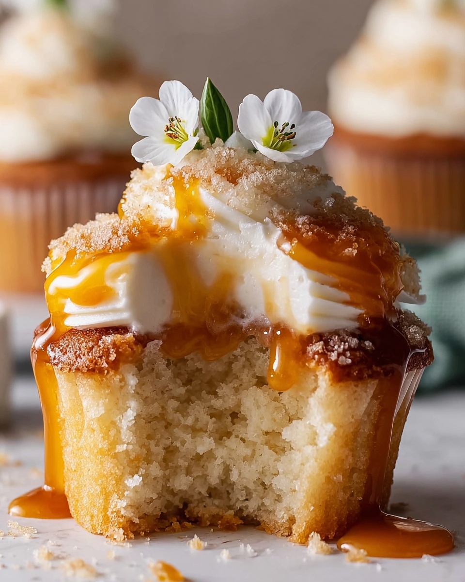 Honey Peach Cream Cheese Cupcakes Recipe - Recipe Image
