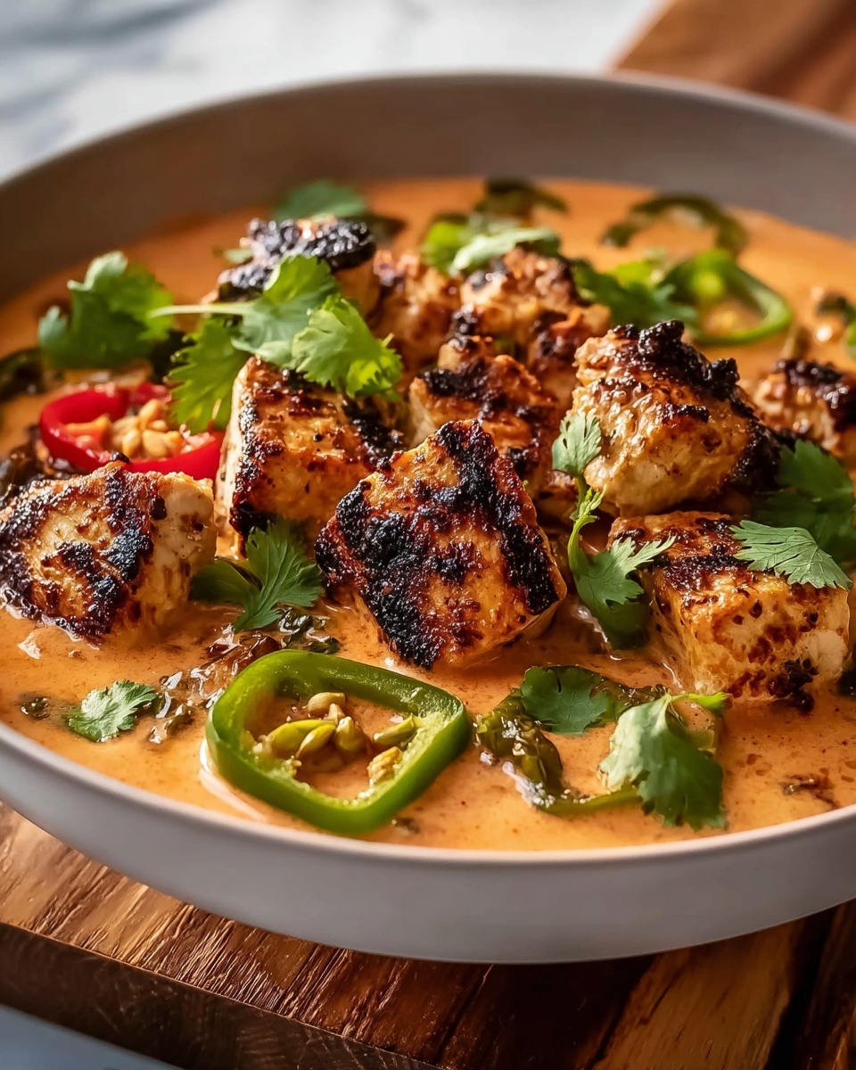 Smoky Jalapeño Popper Soup with Grilled Chicken Recipe - Recipe Image
