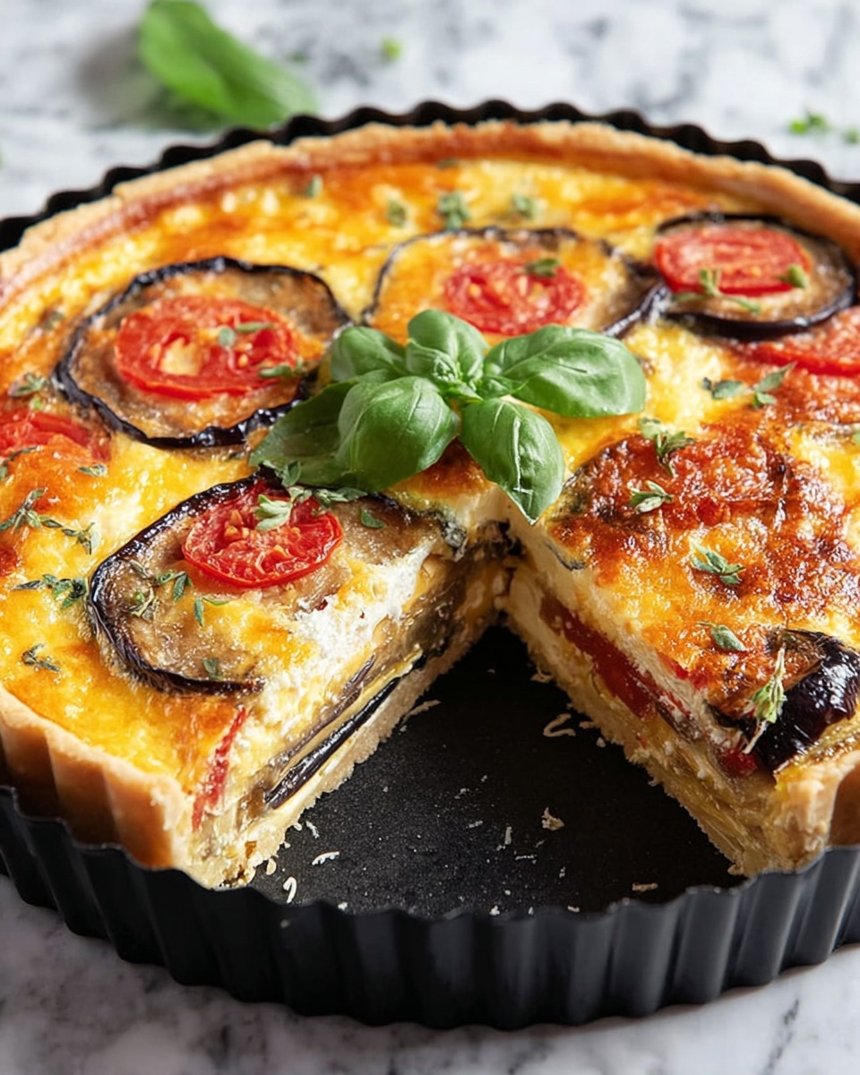 Roasted Ratatouille Quiche Recipe - Recipe Image