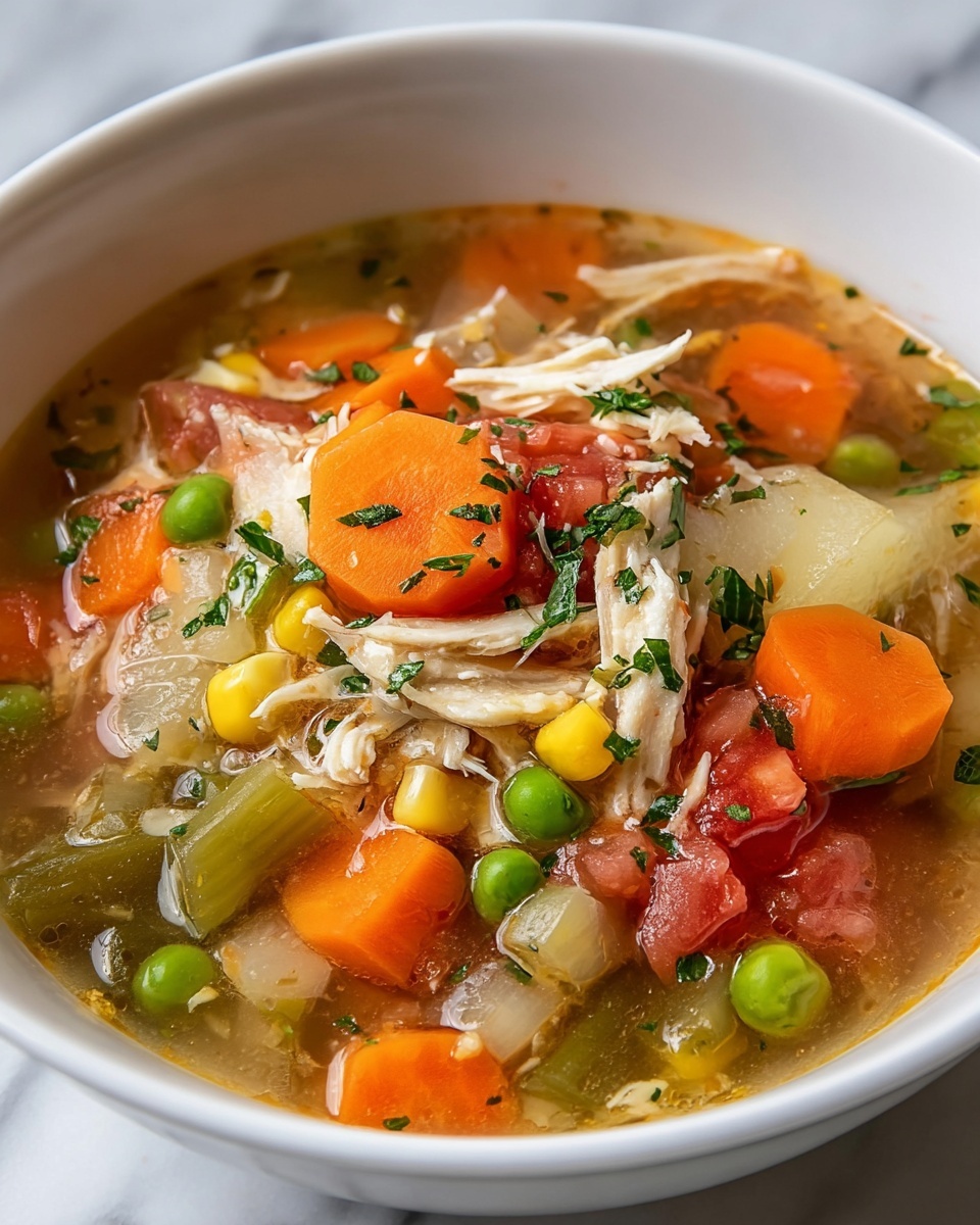 Healthy Chicken Vegetable Soup Recipe - Recipe Image