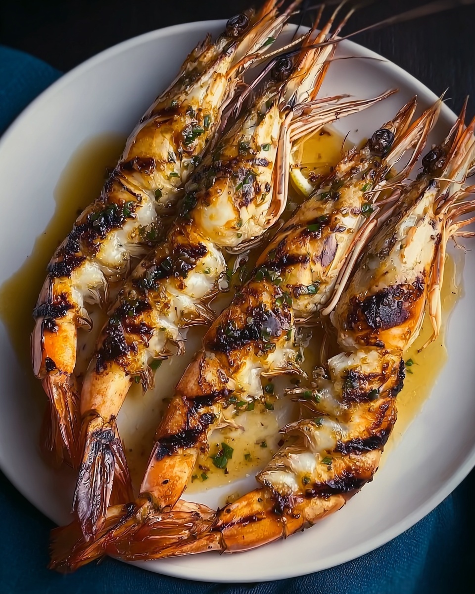 Char-Grilled King Prawns with Lemon Recipe - Recipe Image