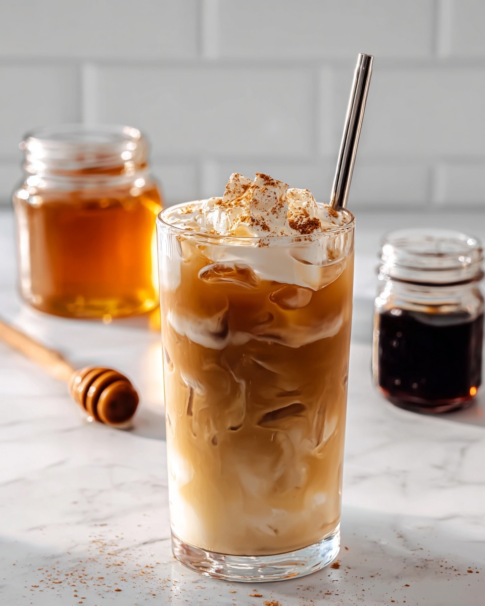 Iced Honey Cinnamon Latte Recipe - Recipe Image