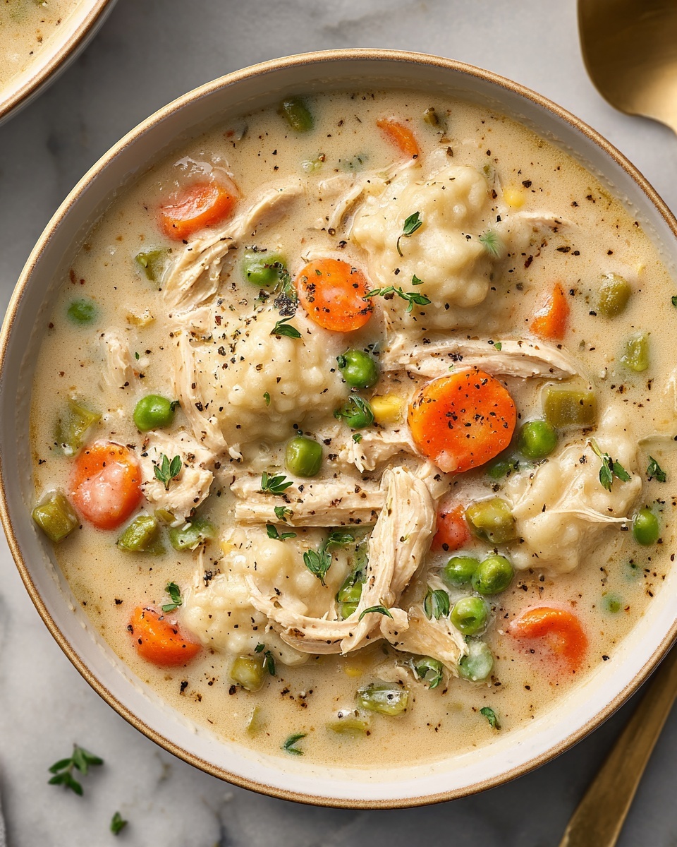 Healthy Chicken Pot Pie Soup Recipe - Recipe Image