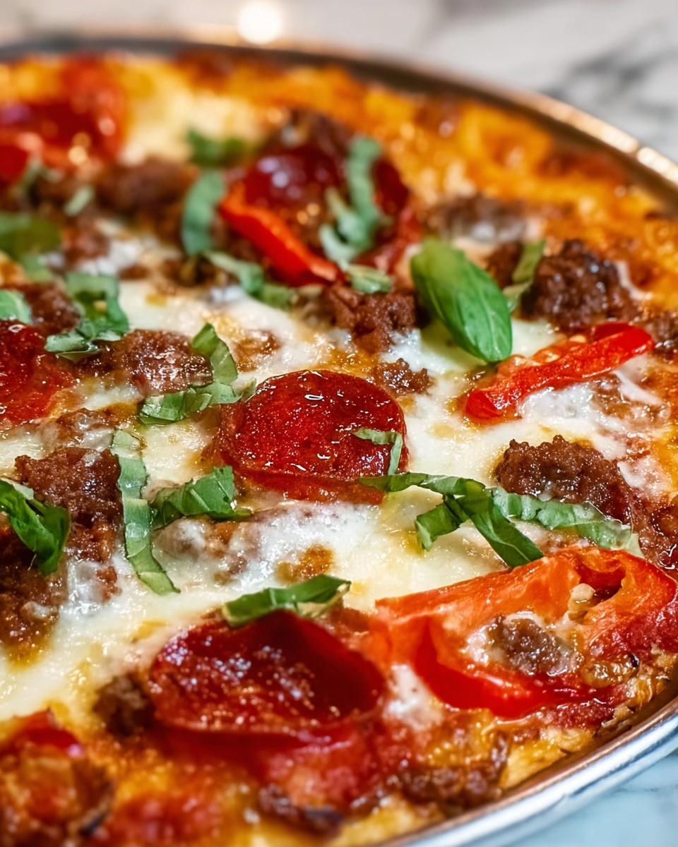 Low Carb Crustless Pizza Bowl Recipe - Recipe Image