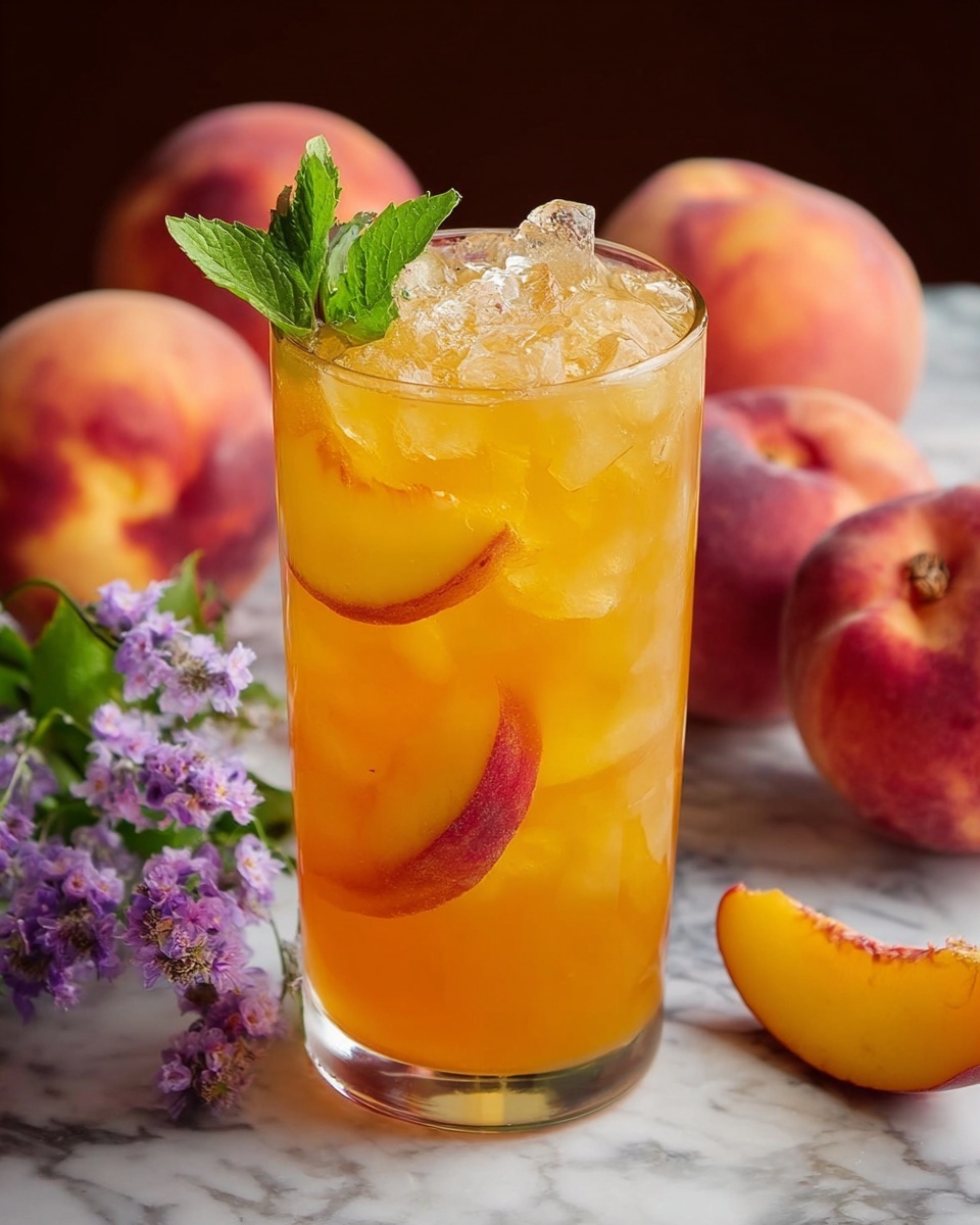 Easy Peach Tea: The Perfect Refreshing Summer Drink Recipe - Recipe Image