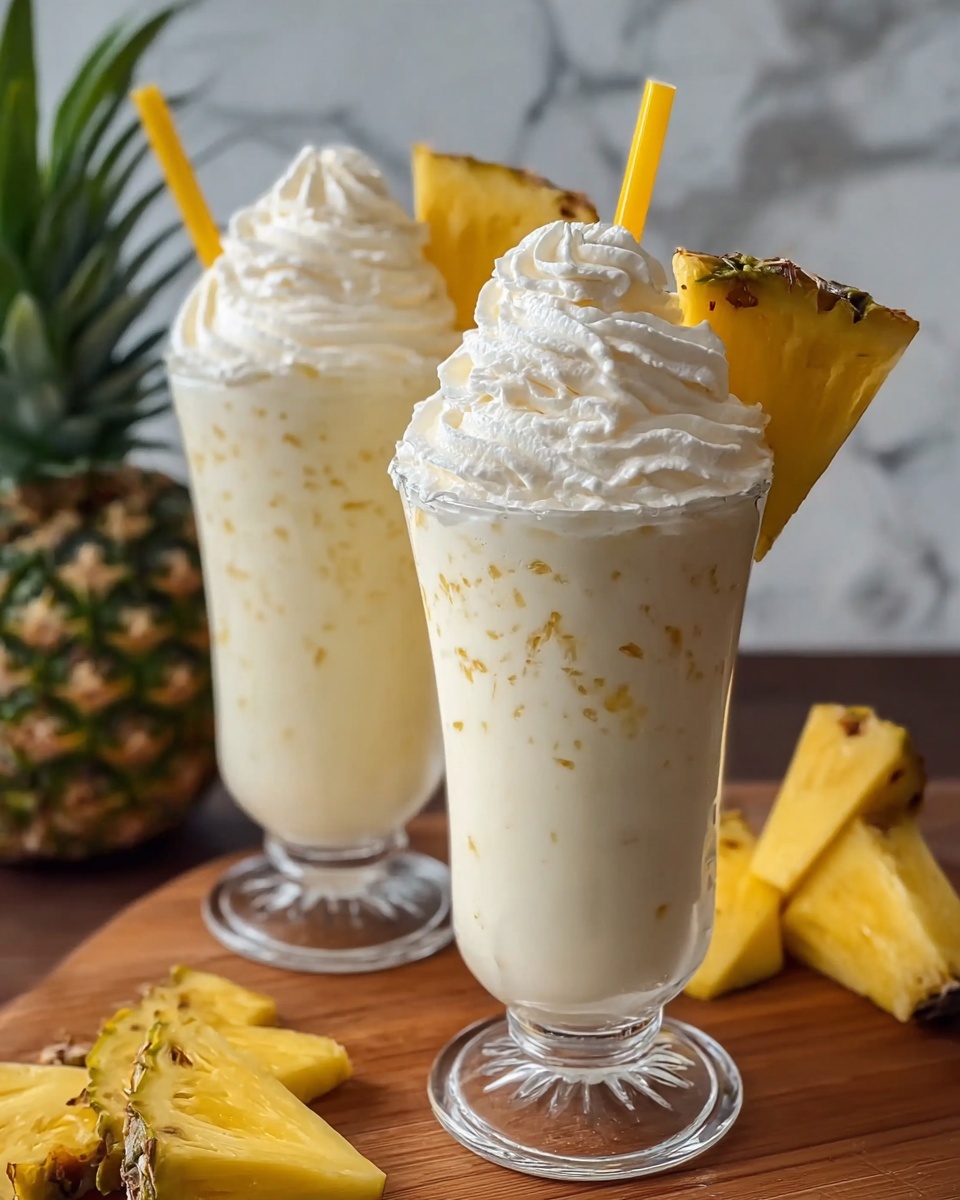 Pina Colada Milkshakes Recipe - Recipe Image