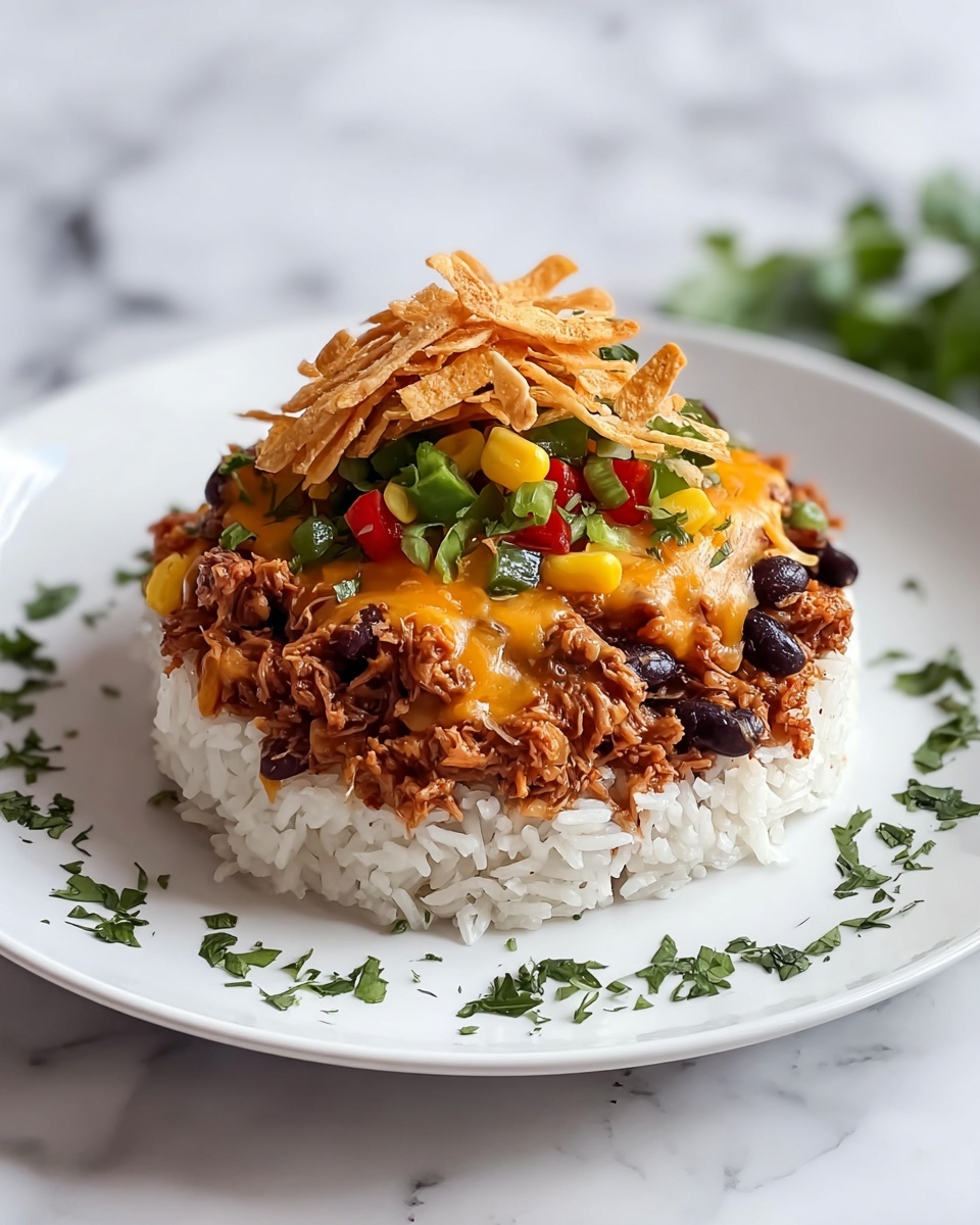 Shredded BBQ Chicken Casserole Recipe - Recipe Image