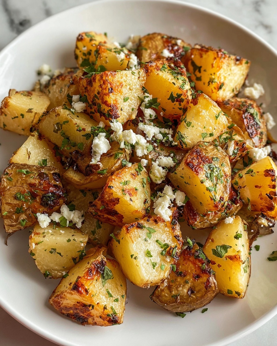 Baked Feta Potatoes Recipe - Recipe Image
