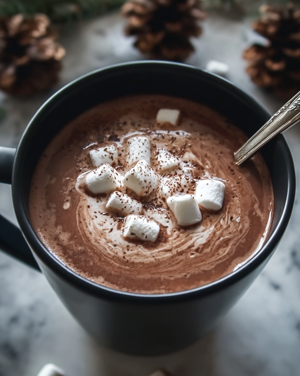 Christmas Eve Creamy Crockpot Hot Chocolate Recipe - Recipe Image