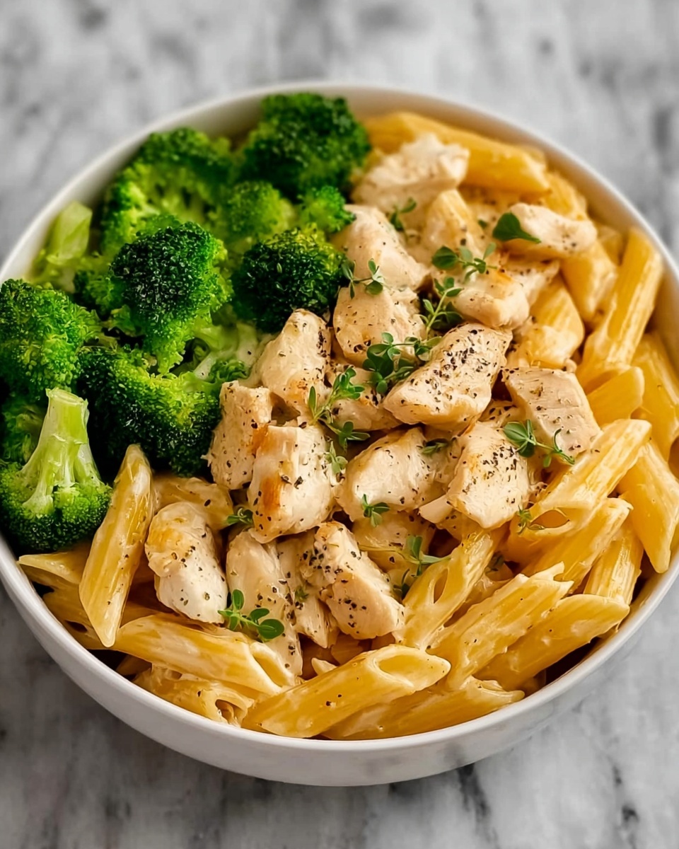 Creamy Broccoli and Chicken Penne Recipe - Recipe Image