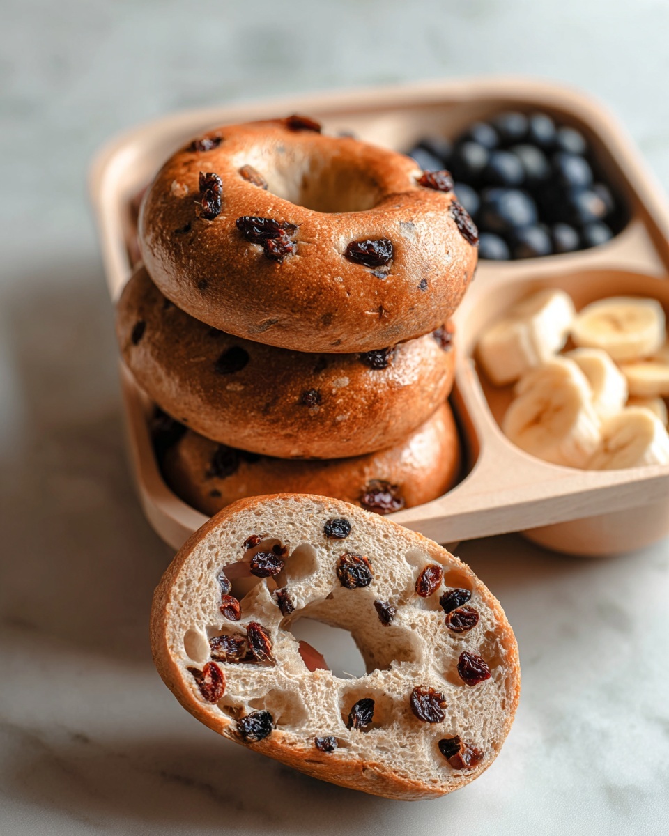 Cinnamon and Raisin Bagels Recipe - Recipe Image