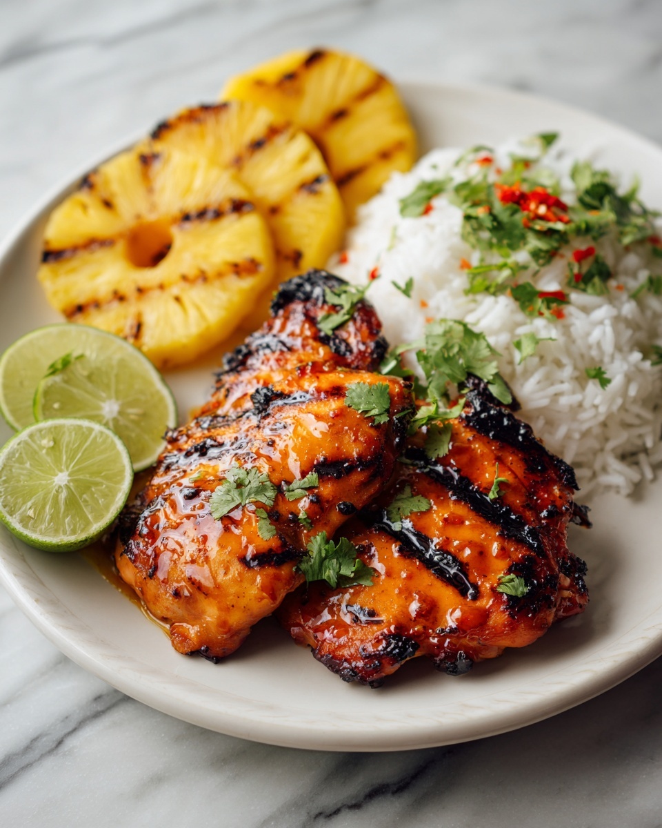 Grilled Aloha Chicken and Pineapple Recipe - Recipe Image