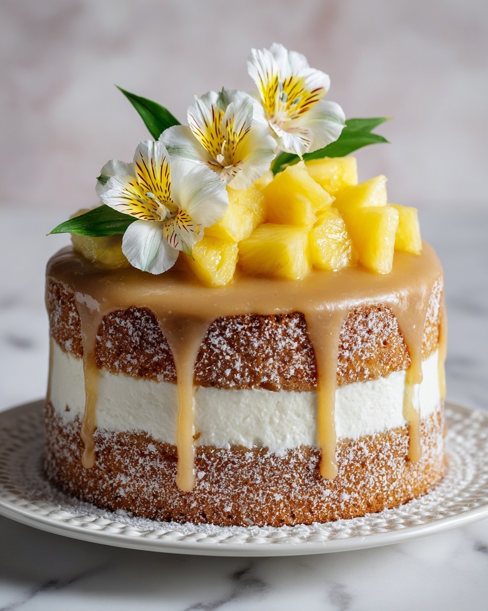 Juicy Pineapple Heaven Cake Recipe - Recipe Image