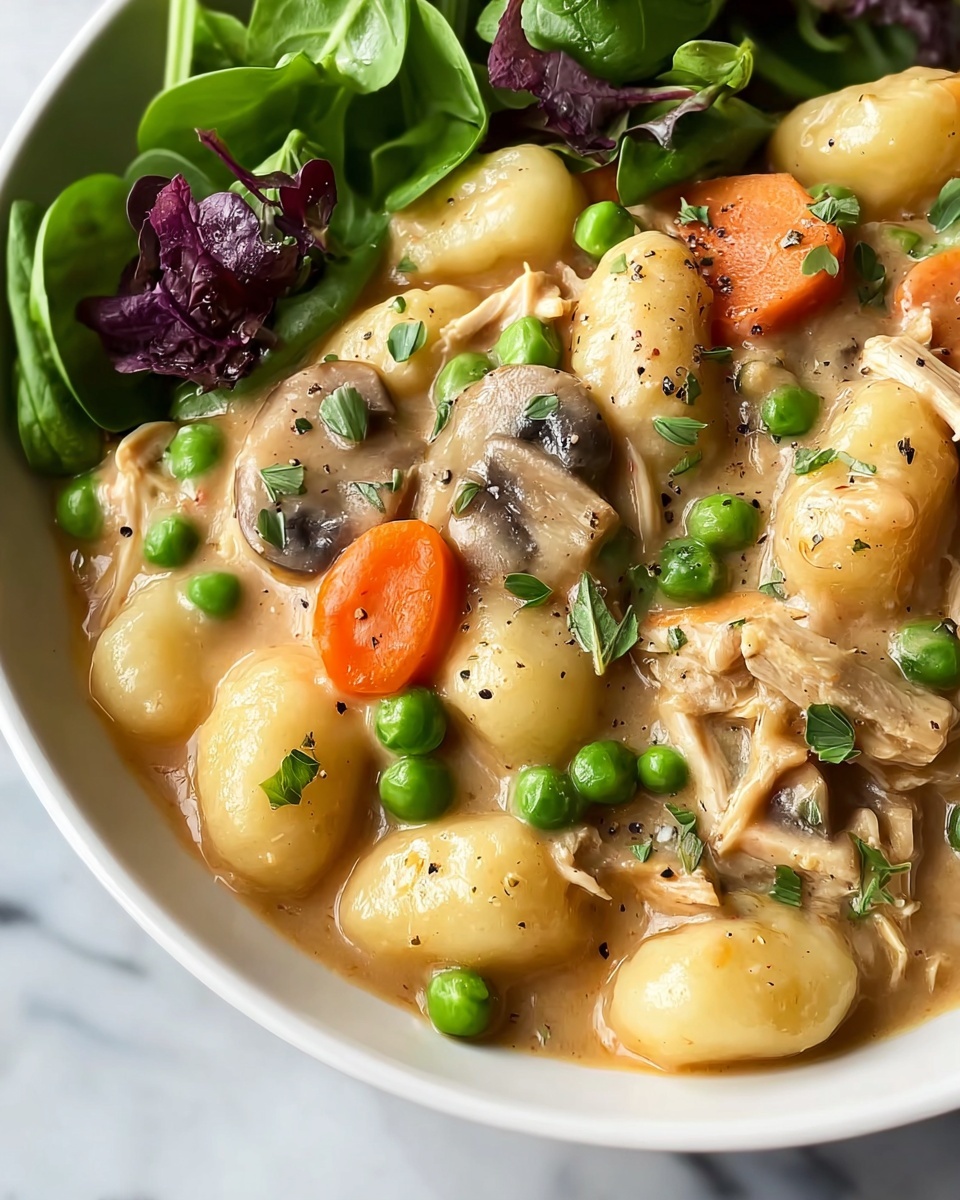 Creamy Chicken and Gnocchi Pot Pie Recipe - Recipe Image