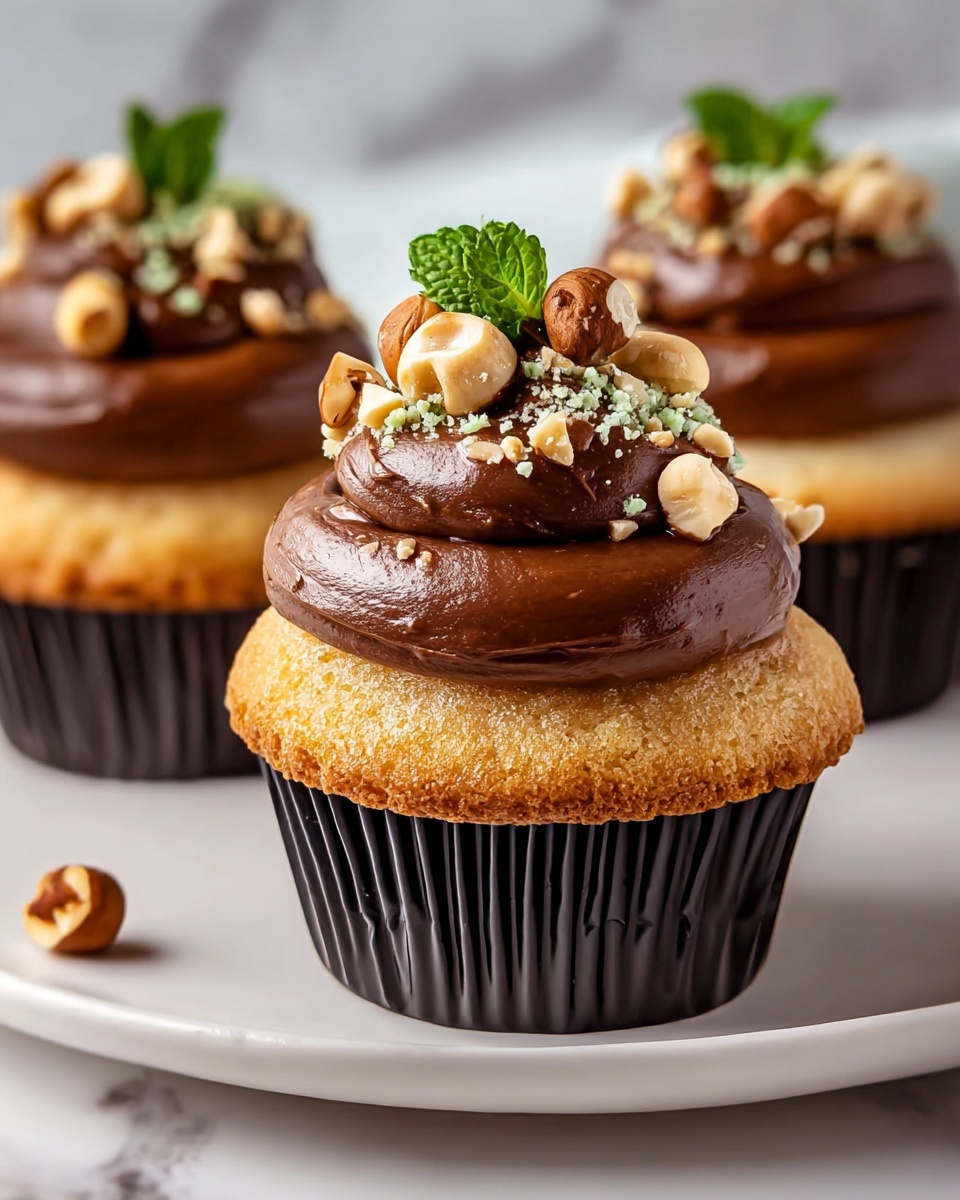 Nutella Hazelnut Cupcakes Recipe - Recipe Image