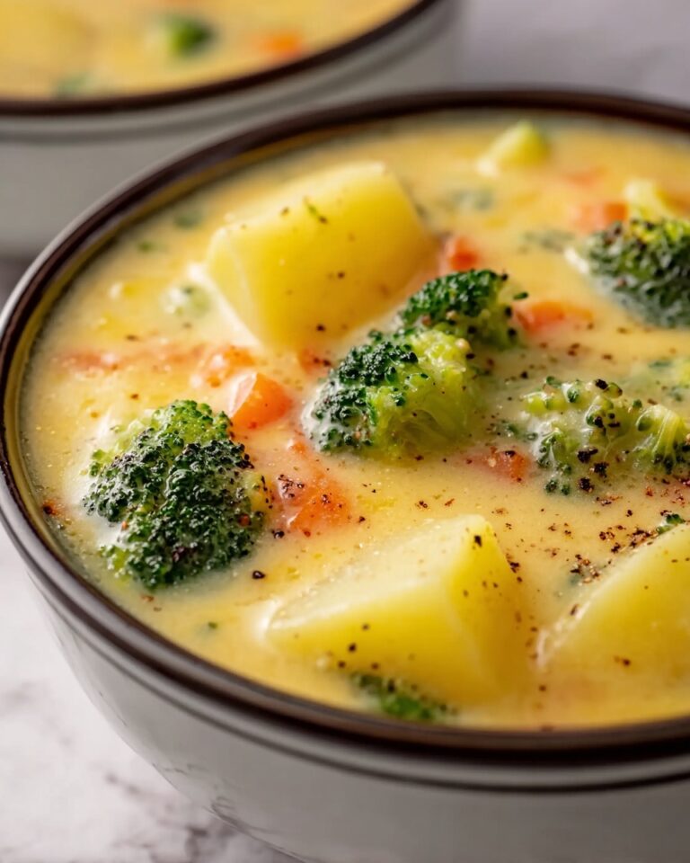 Cheddar Broccoli Potato Soup Recipe