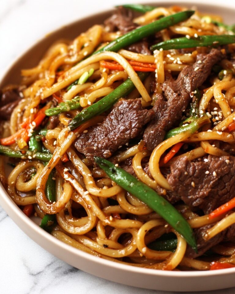 Asian Beef Udon Noodles Recipe