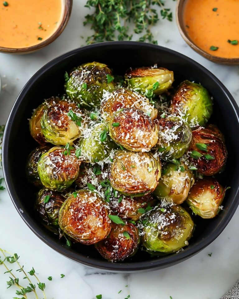 Crispy Parmesan Brussels Sprouts Recipe