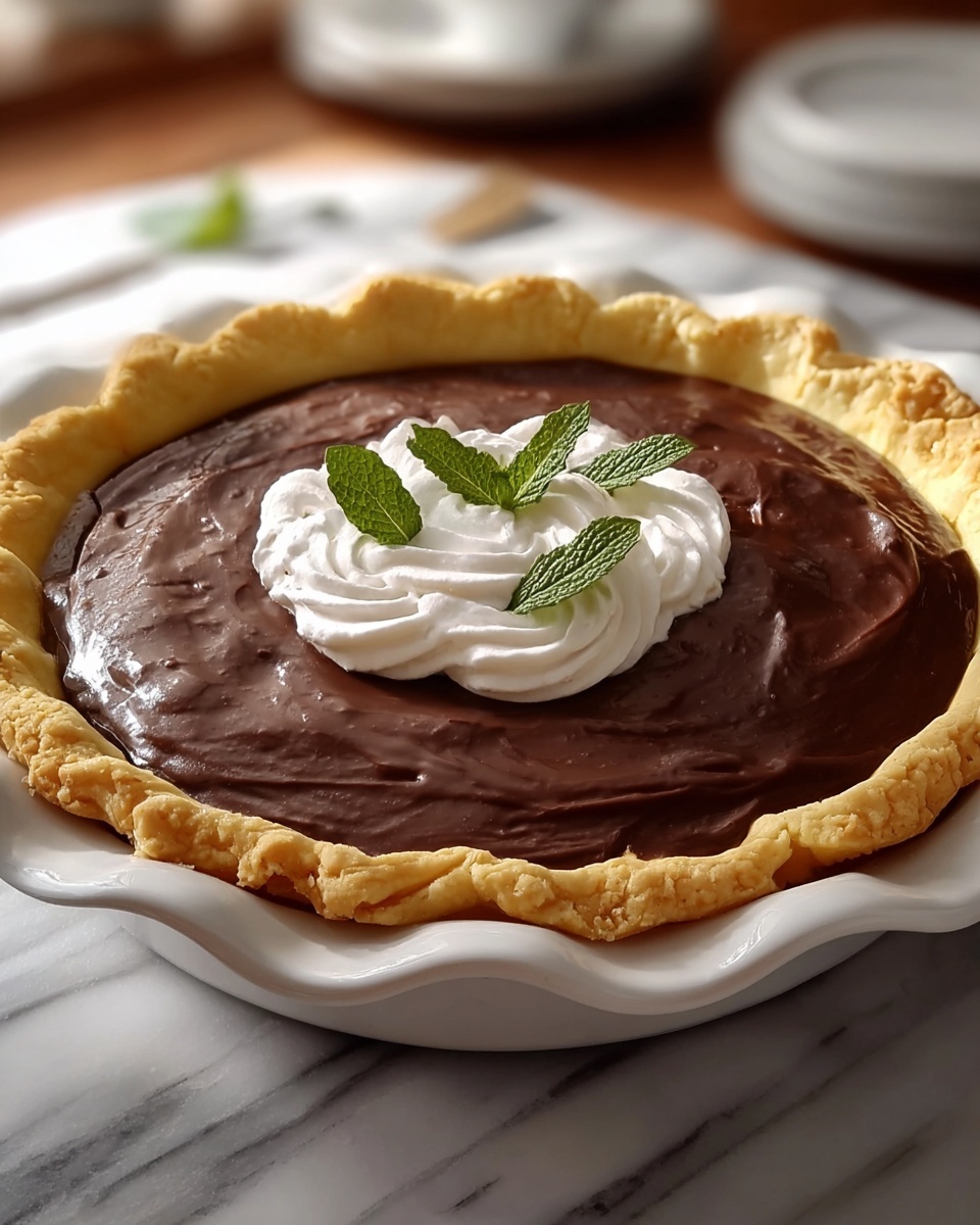 Old-Fashioned Chocolate Cream Pie Recipe - Recipe Image