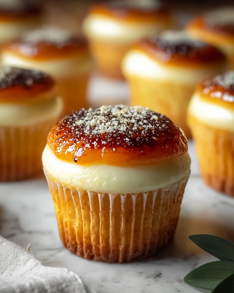 Vanilla Bean Crème Brûlée Cheesecake Cupcakes Recipe - Recipe Image