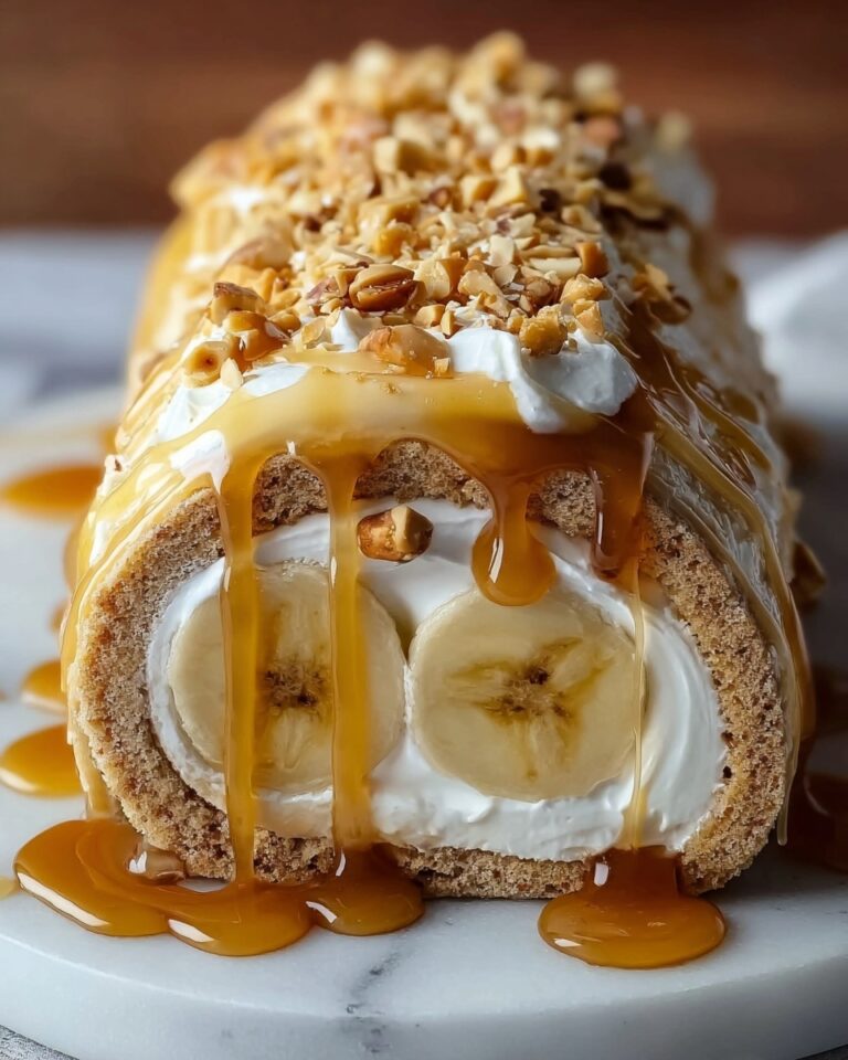 Banana Caramel Roulade Recipe