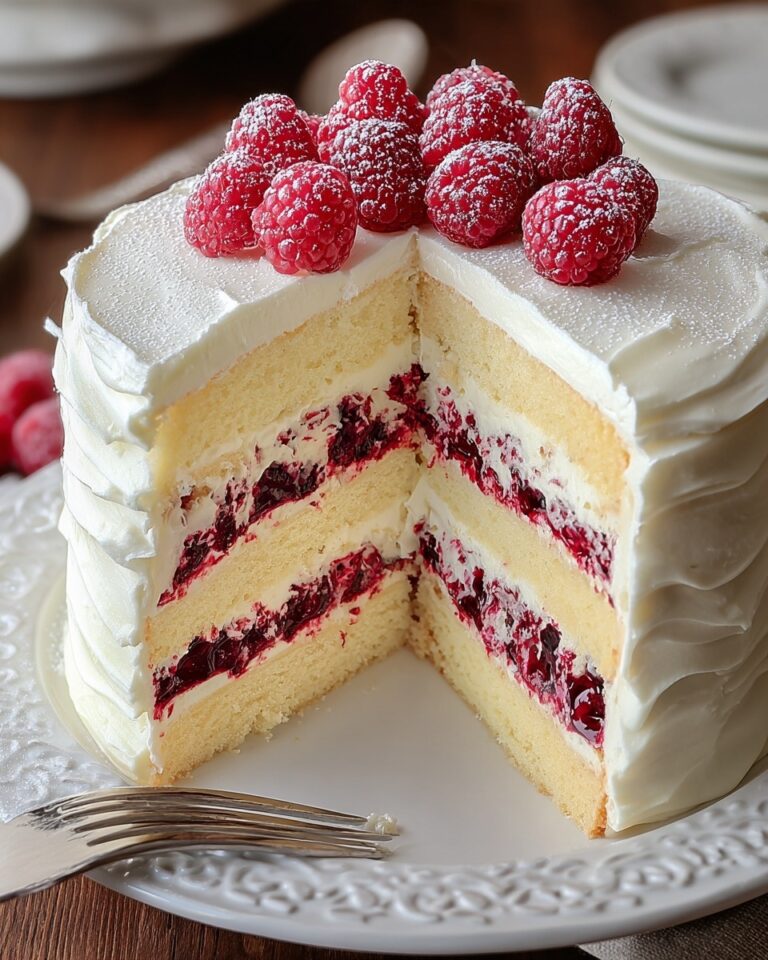 Irresistible White Chocolate Raspberry Cake Recipe