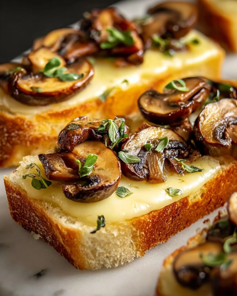 Mushroom and Gruyère Crostini Recipe