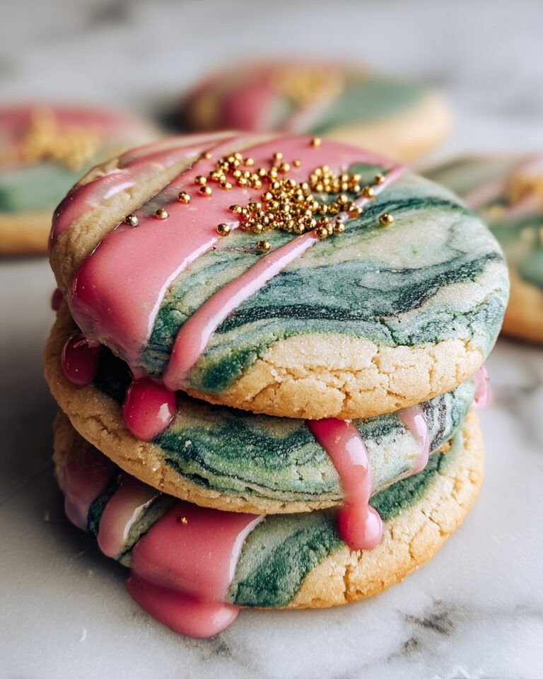 Marble Matcha Strawberry Cookies Recipe
