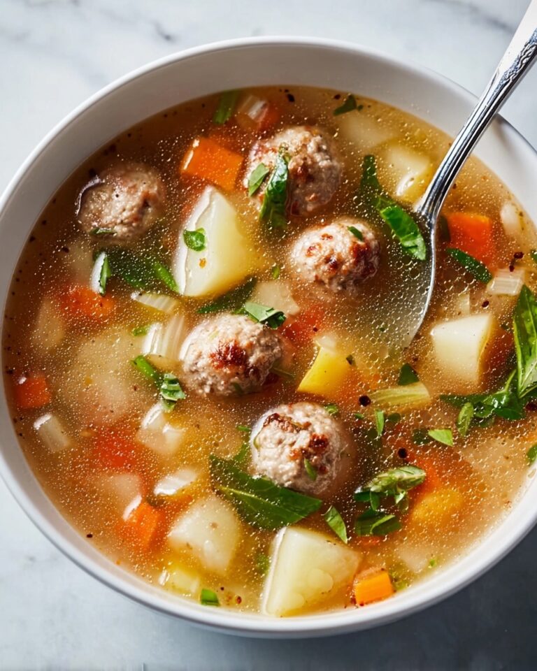 Easy Meatballs and Vegetables Soup Recipe