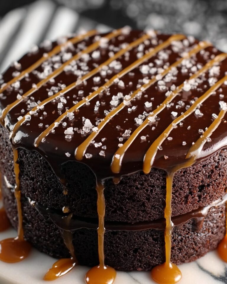 Salted Caramel Chocolate Fudge Cake Recipe