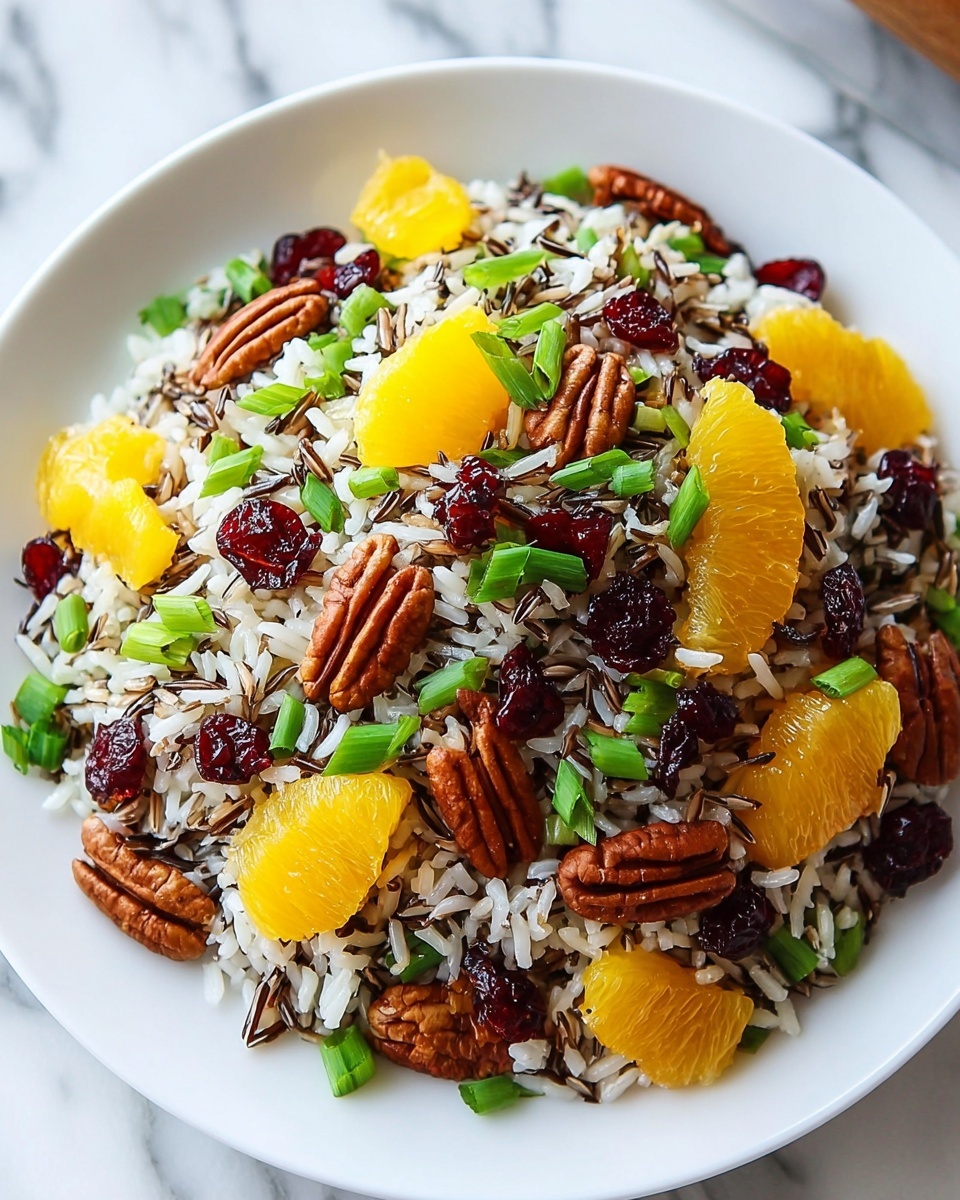 Wild Rice Salad with Orange and Cranberries Recipe - Recipe Image
