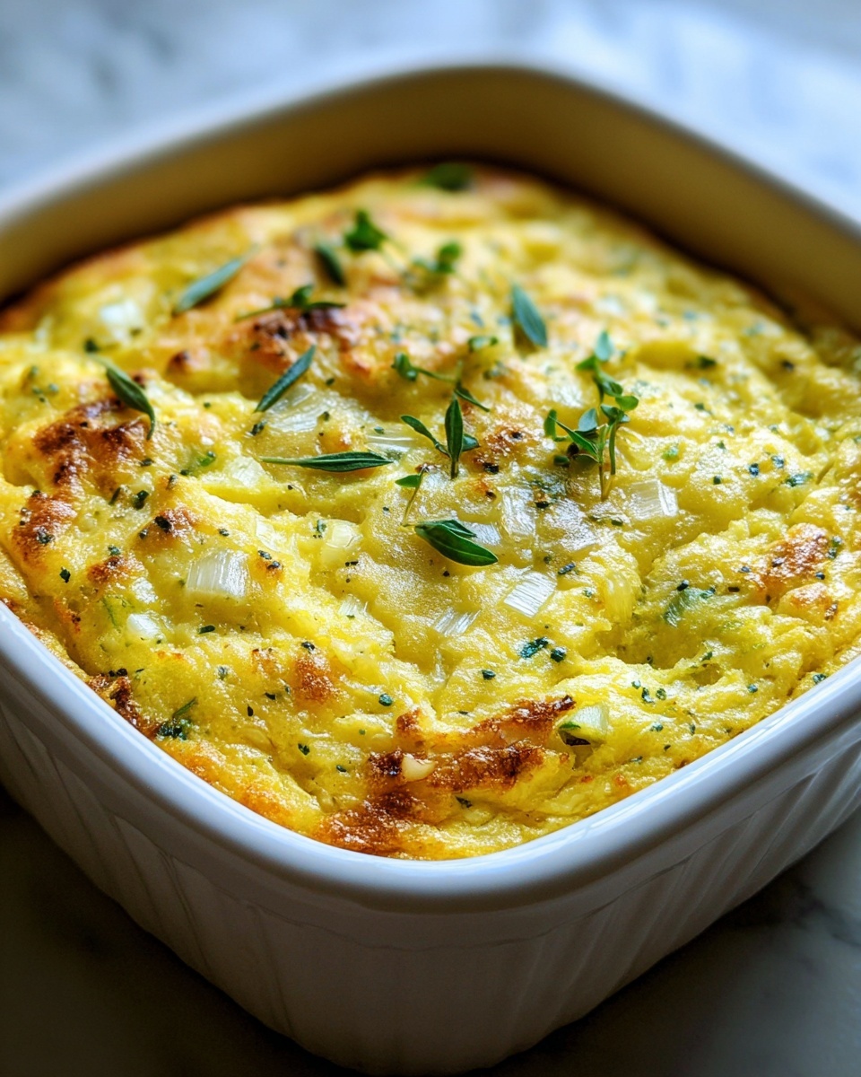 Easy Zucchini Cornbread Casserole Recipe - Recipe Image