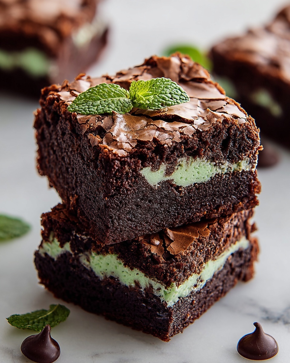 Delicious Mint Brownies Recipe - Recipe Image