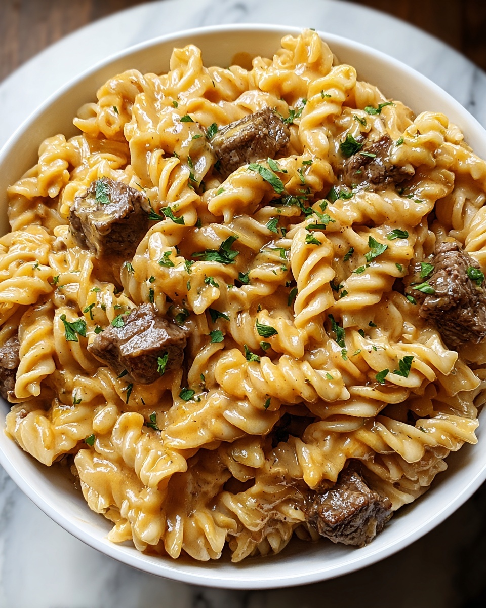 Creamy Honey Buffalo Steak Pasta Bake Recipe - Recipe Image