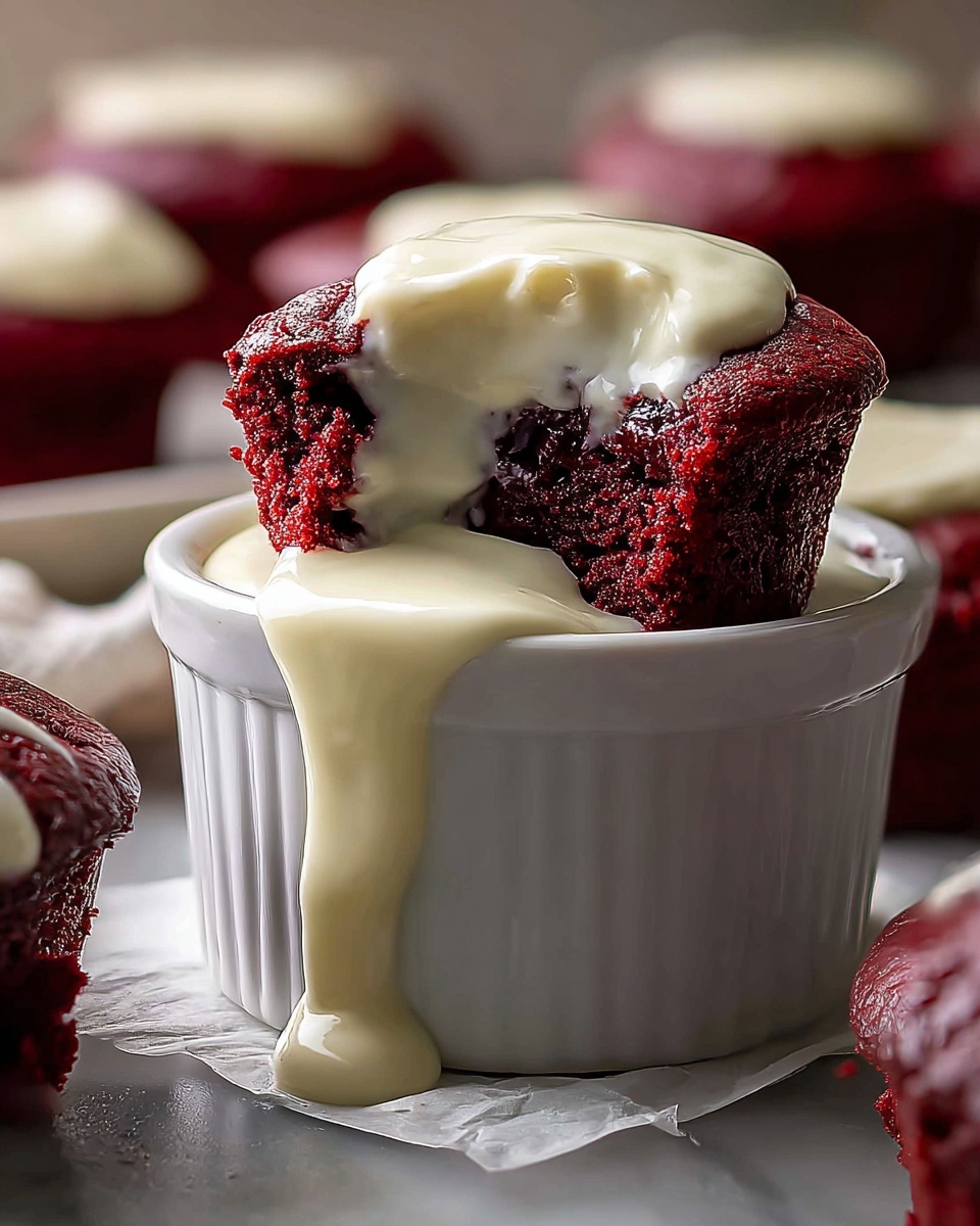 Homemade Red Velvet Brownie Dippers with Cheesecake Dip Recipe - Recipe Image