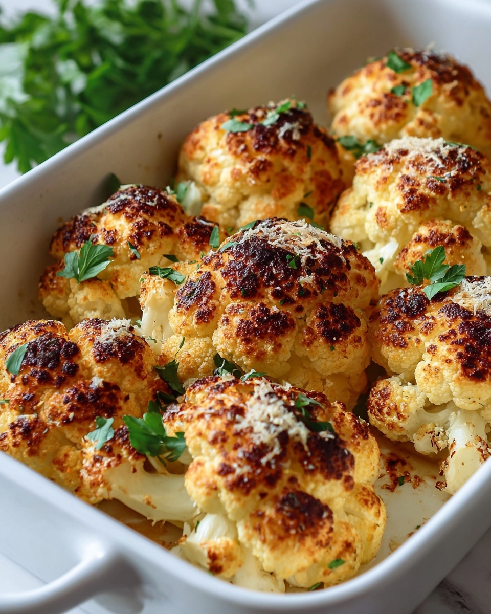 Baked Cauliflower with Parmesan and Herbs Recipe - Recipe Image