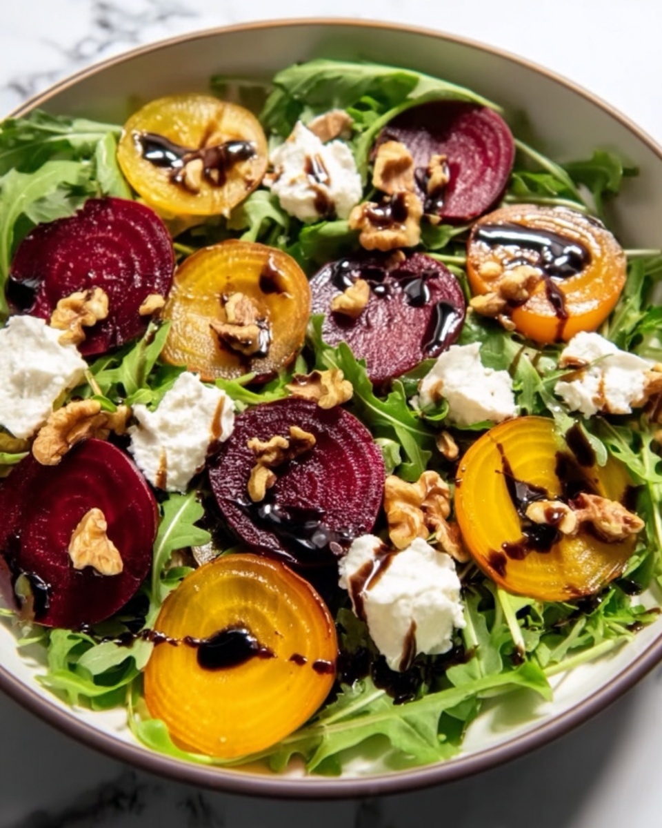 Beet Salad with Goat Cheese and Balsamic Recipe - Recipe Image