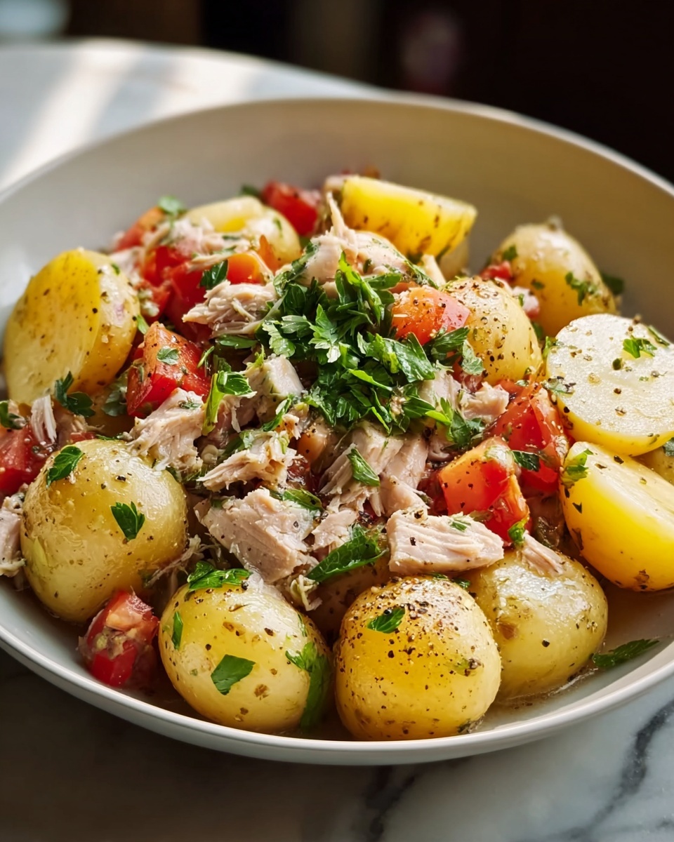 Potato Salad with Tuna and Fresh Eggs Recipe - Recipe Image