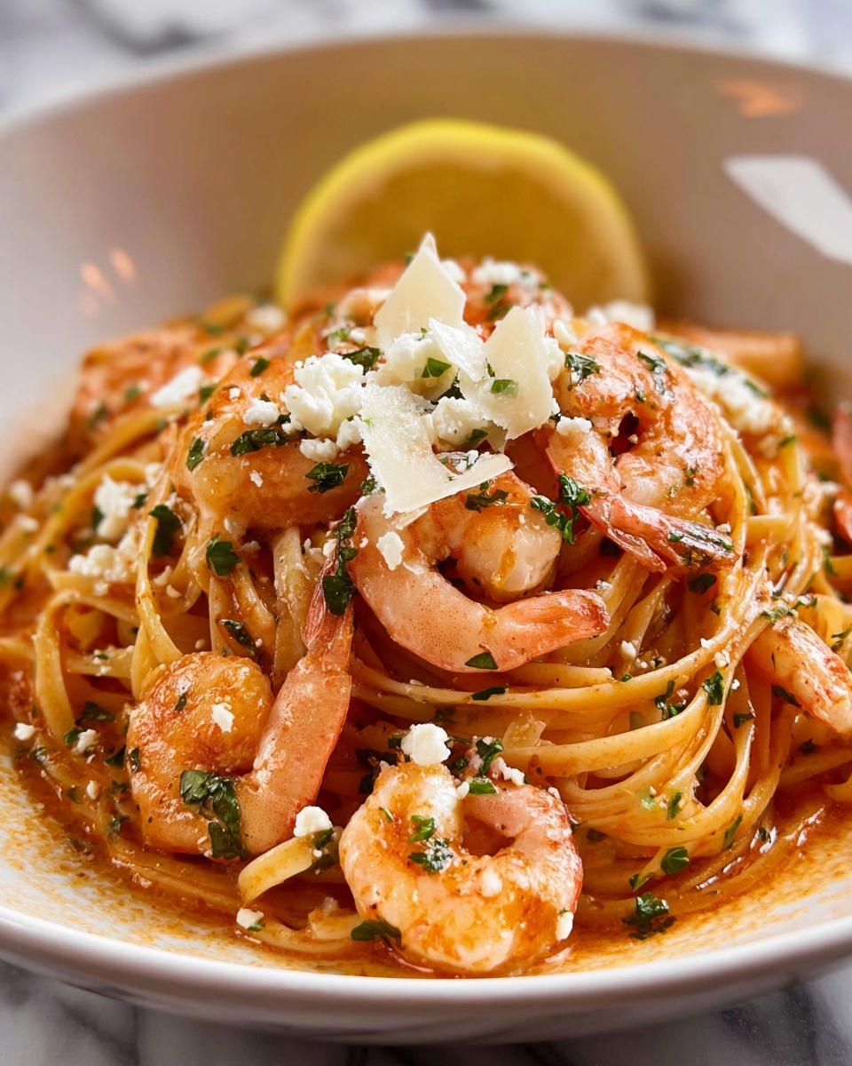 Garlicky Calabrian Chili Pasta with Shrimp Recipe - Recipe Image