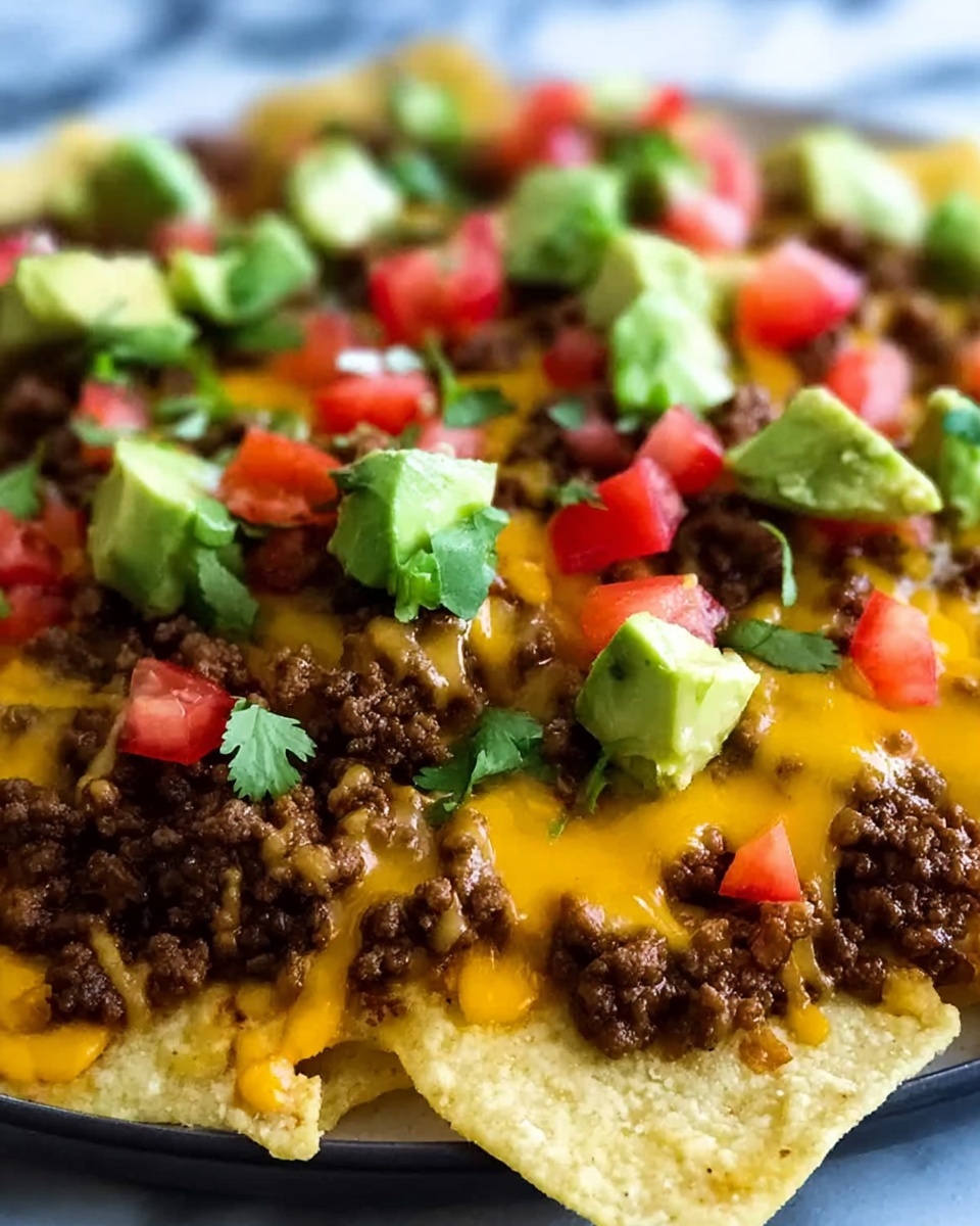 Easy Cheesy Beef Nachos Recipe - Recipe Image