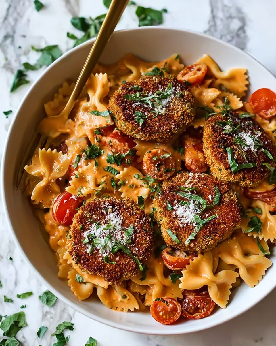 Southern Style Creamy Parmesan Chicken Pasta Recipe - Recipe Image