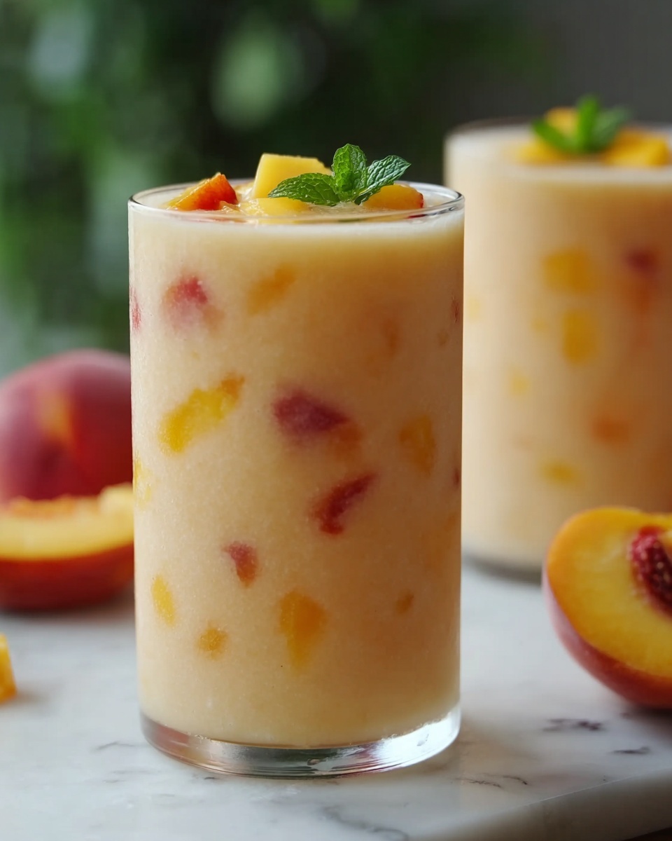 Iced Peach Colada Recipe - Recipe Image